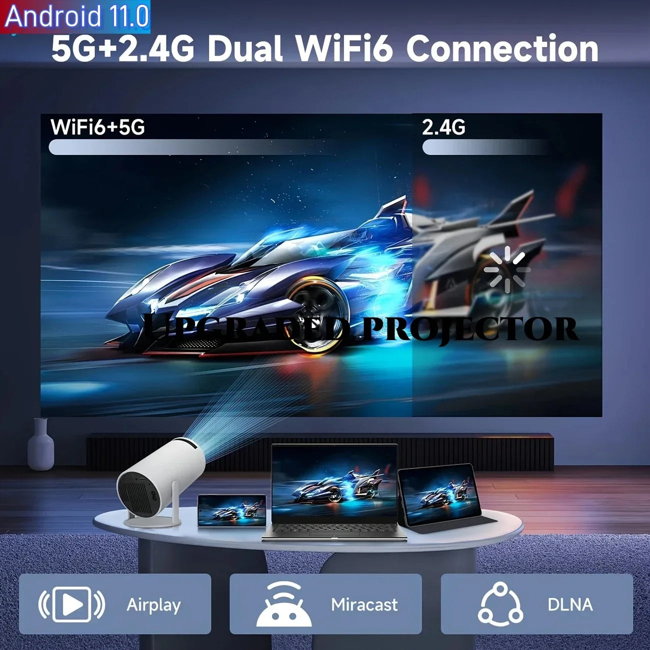 Transform Your Entertainment with the 2025 HY300PRO Mini Projector: Portable, 1080P/4K Support, Auto Keystone & Smart Android Features!