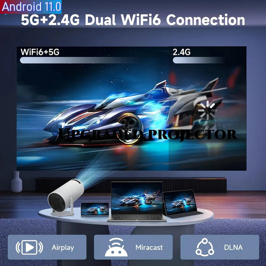 Transform Your Entertainment with the 2025 HY300PRO Mini Projector: Portable, 1080P/4K Support, Auto Keystone & Smart Android Features!